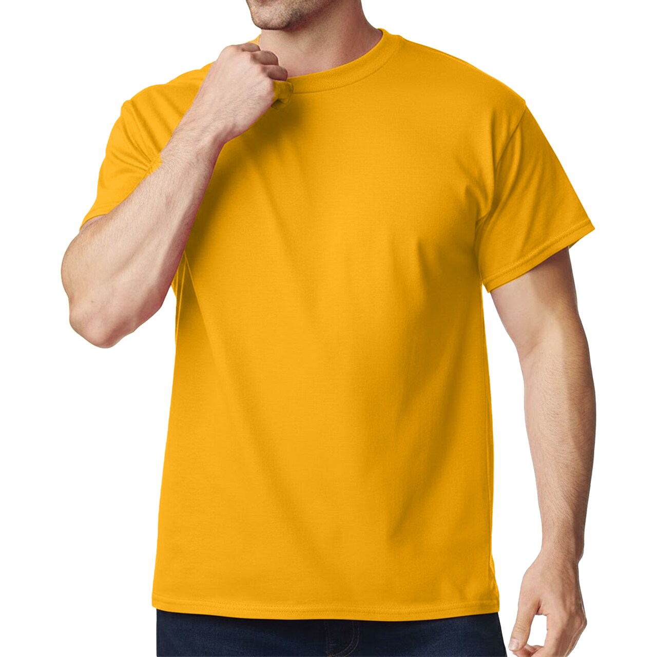 Gildan Unisex Heavy Cotton T-Shirt, Soft Cotton Craft & Print Ready Tee, Pack of 4
